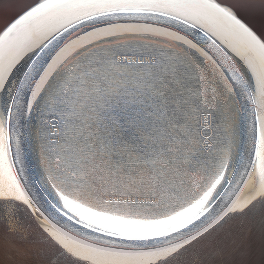 Antique Three-Piece Dominick & Haff Sterling Silver Tea Set