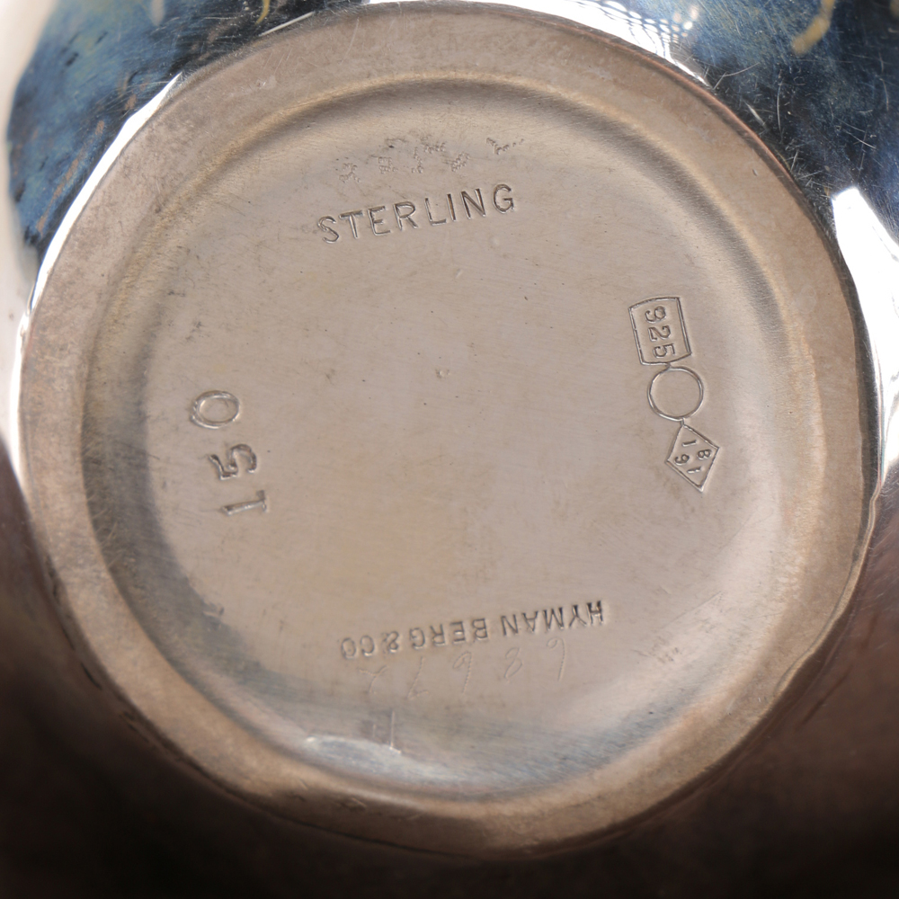 Antique Three-Piece Dominick & Haff Sterling Silver Tea Set