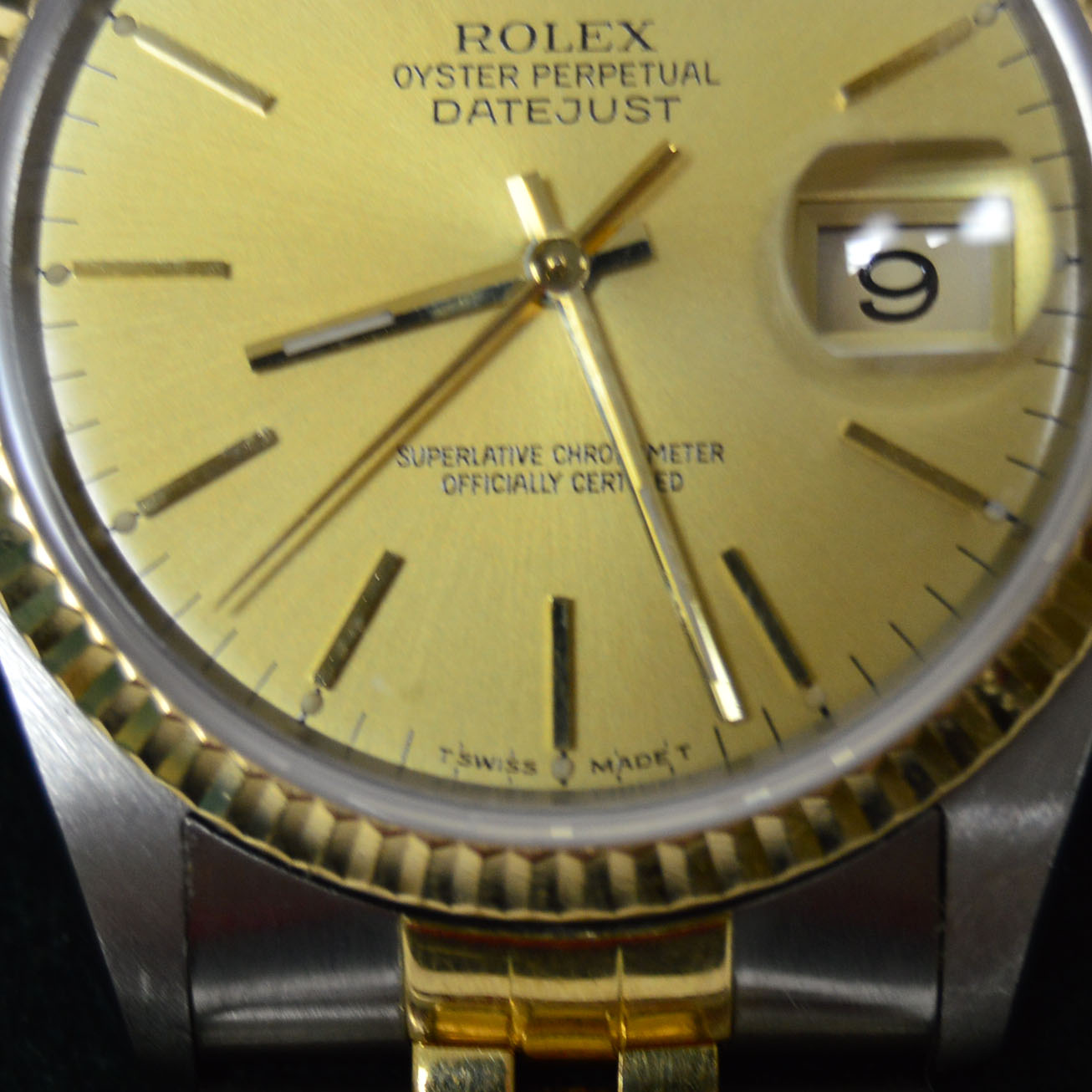 Men's Rolex Oyster Perpetual Datejust 18K Yellow Gold and Stainless Watch