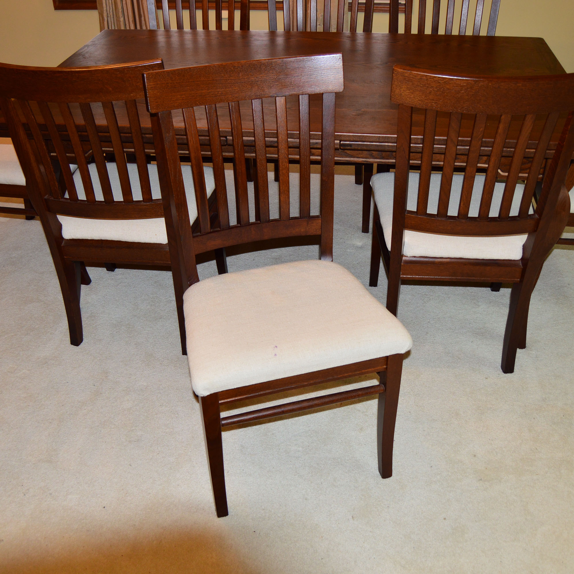 Arhaus Mission Style Dining Table And Chairs
