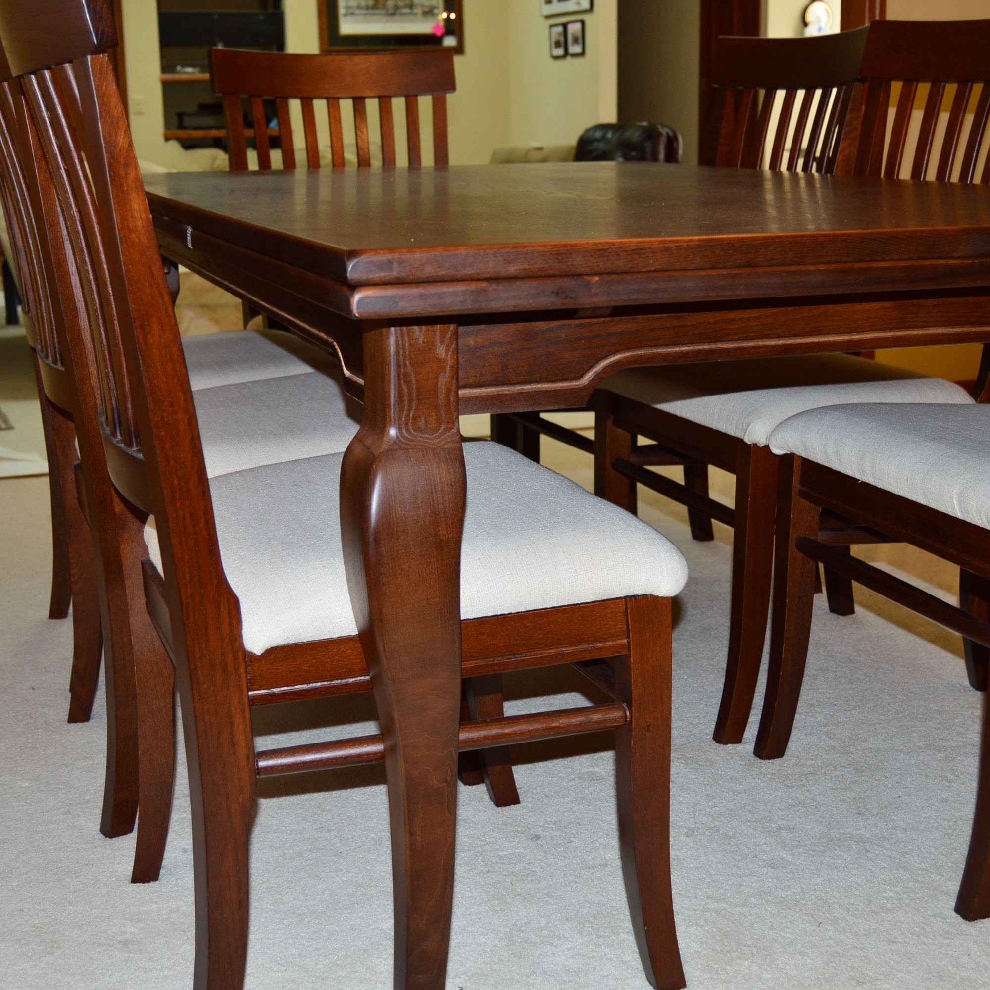 Arhaus Mission Style Dining Table And Chairs