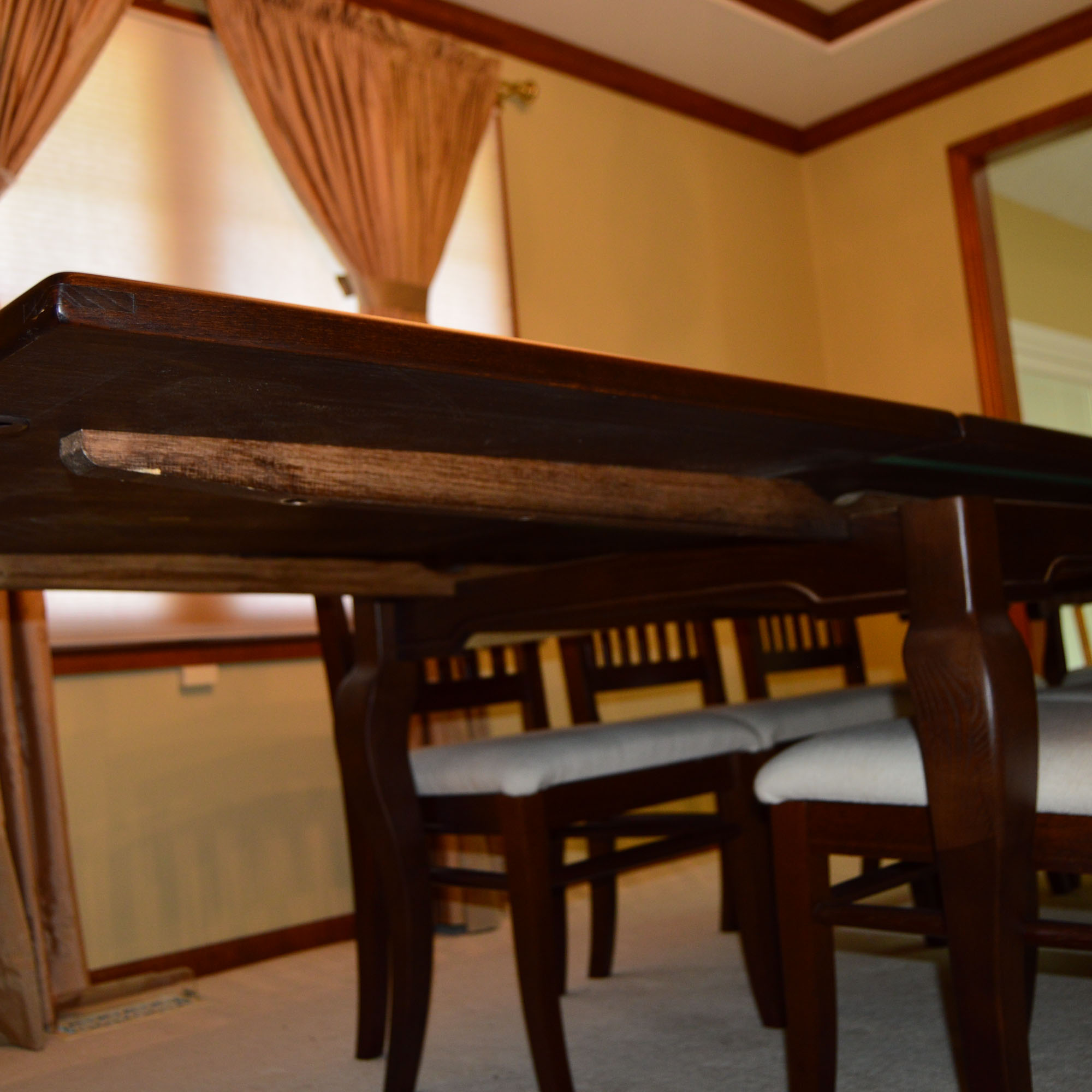 Arhaus Mission Style Dining Table And Chairs