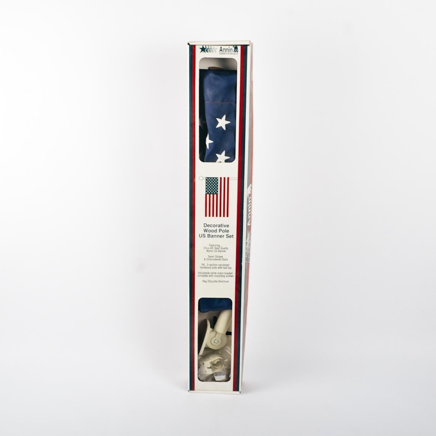 American Flag Pole Set