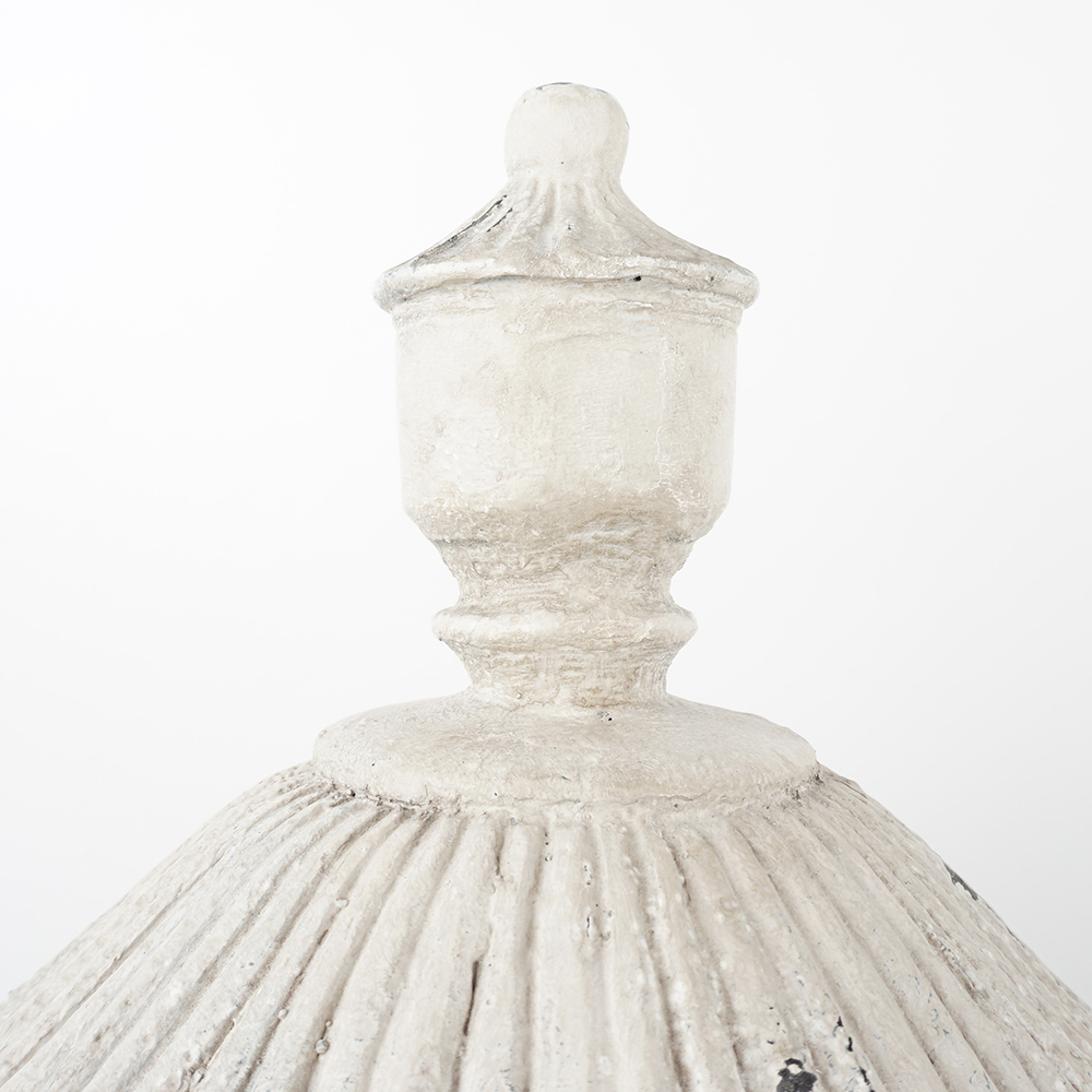 Pair of Large Decorative Cast Resin Urns by Wisteria