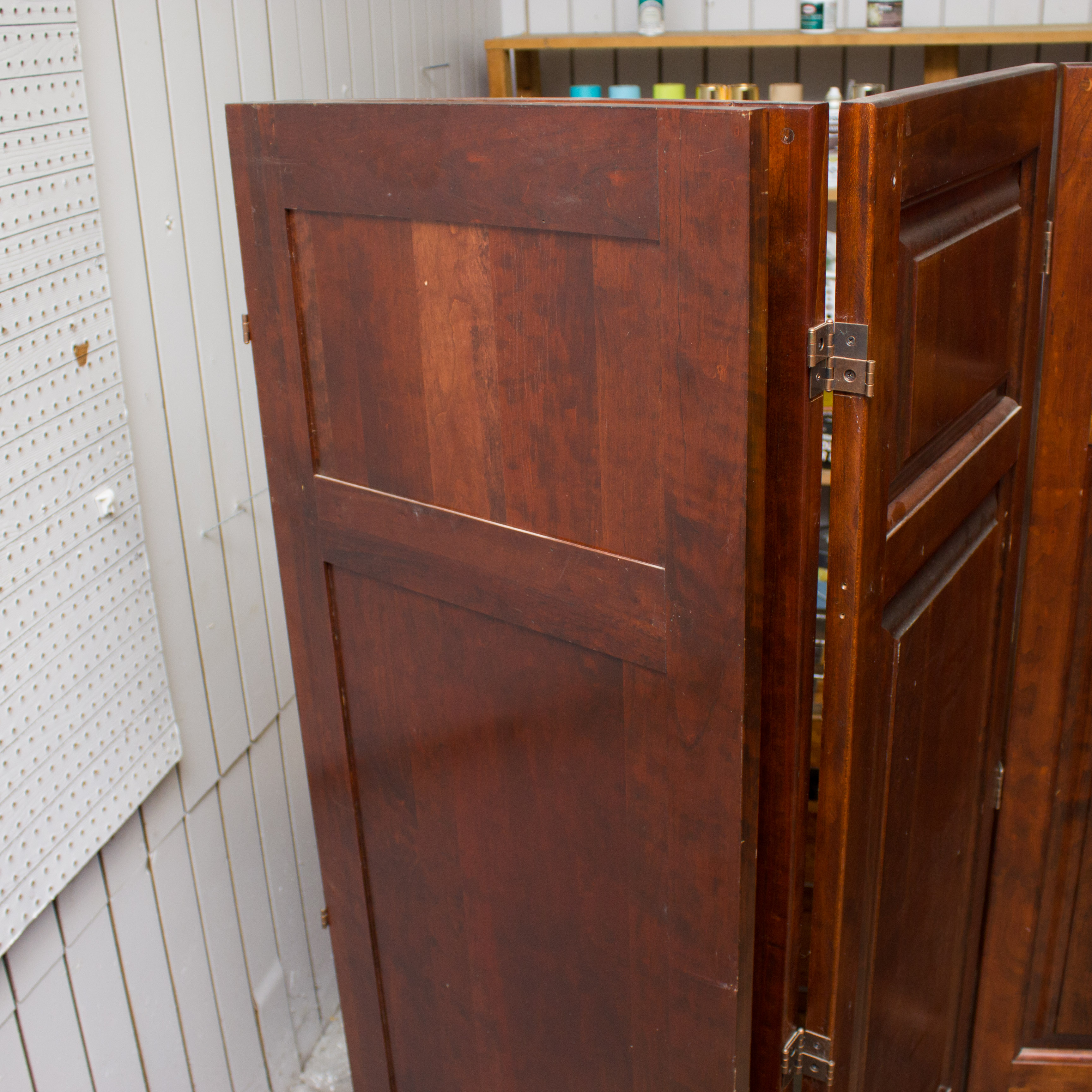 Handcrafted Solid Mahogany Room Divider
