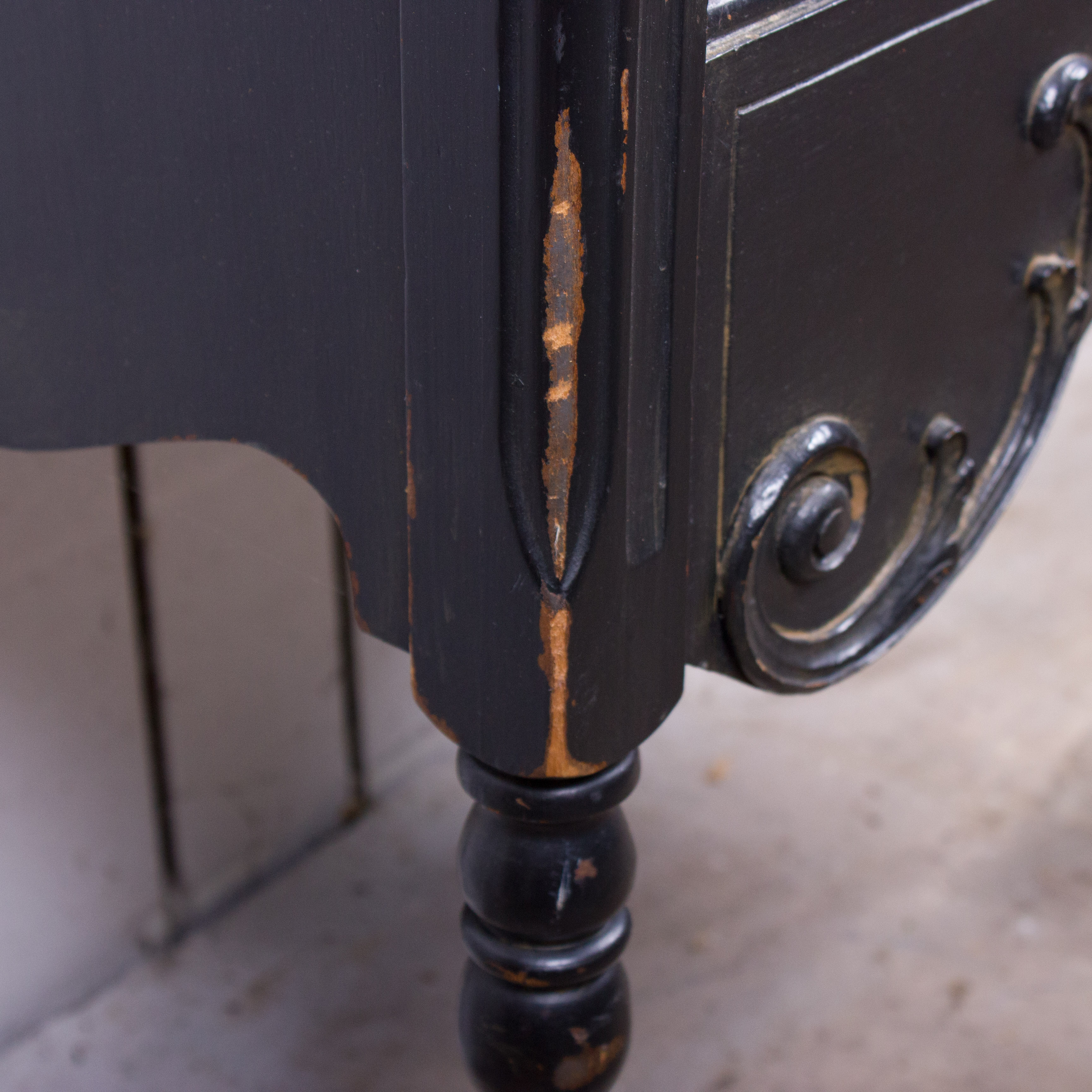 Vintage Black Cabinet