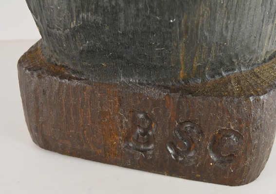 Wood Carved Black Bear and Catch of the Day