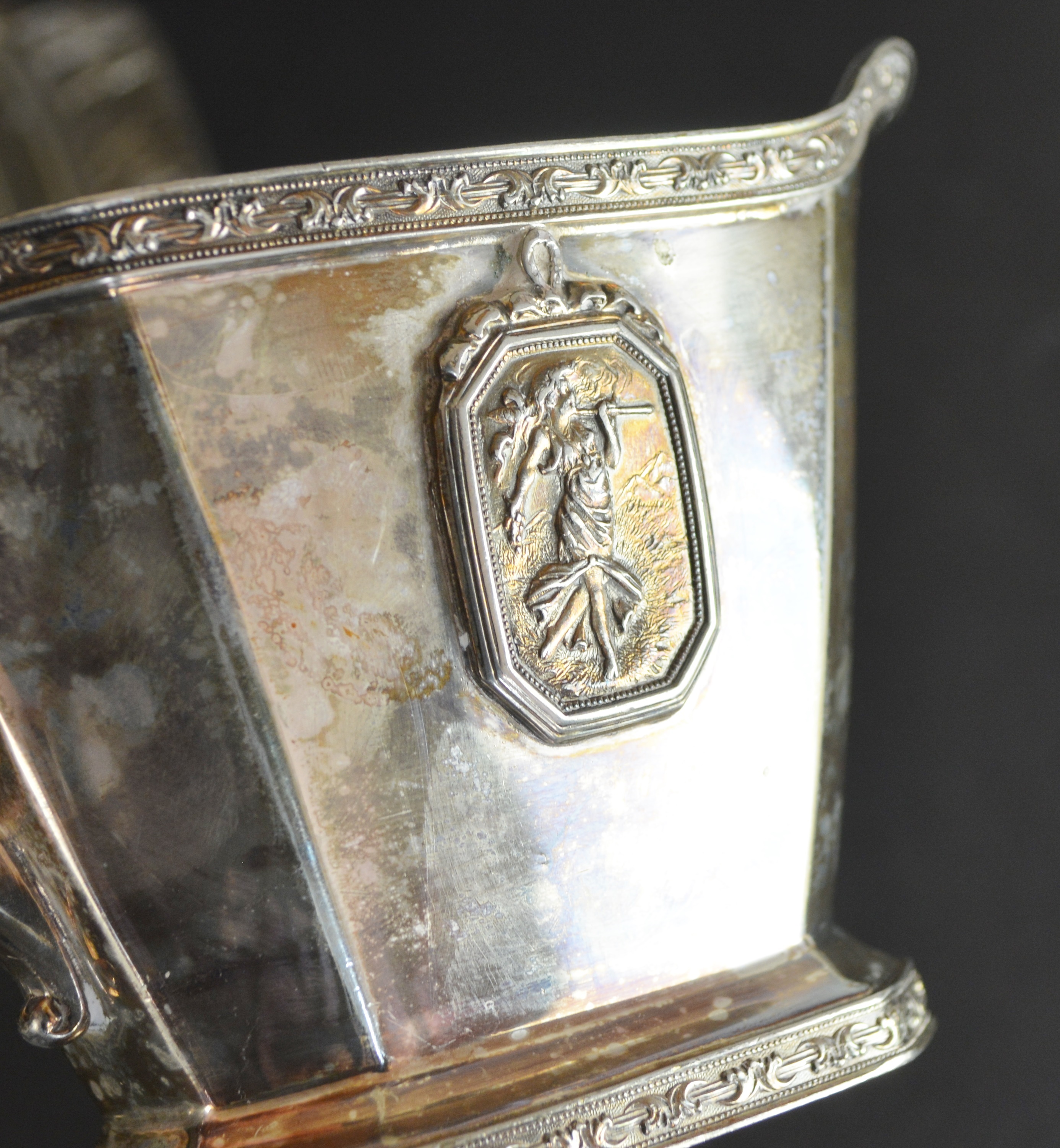 Homanplate on Nickel Silver Cream, Sugar and Underplate Tray