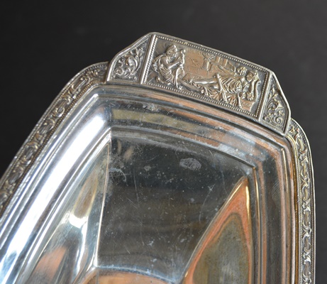 Homanplate on Nickel Silver Cream, Sugar and Underplate Tray