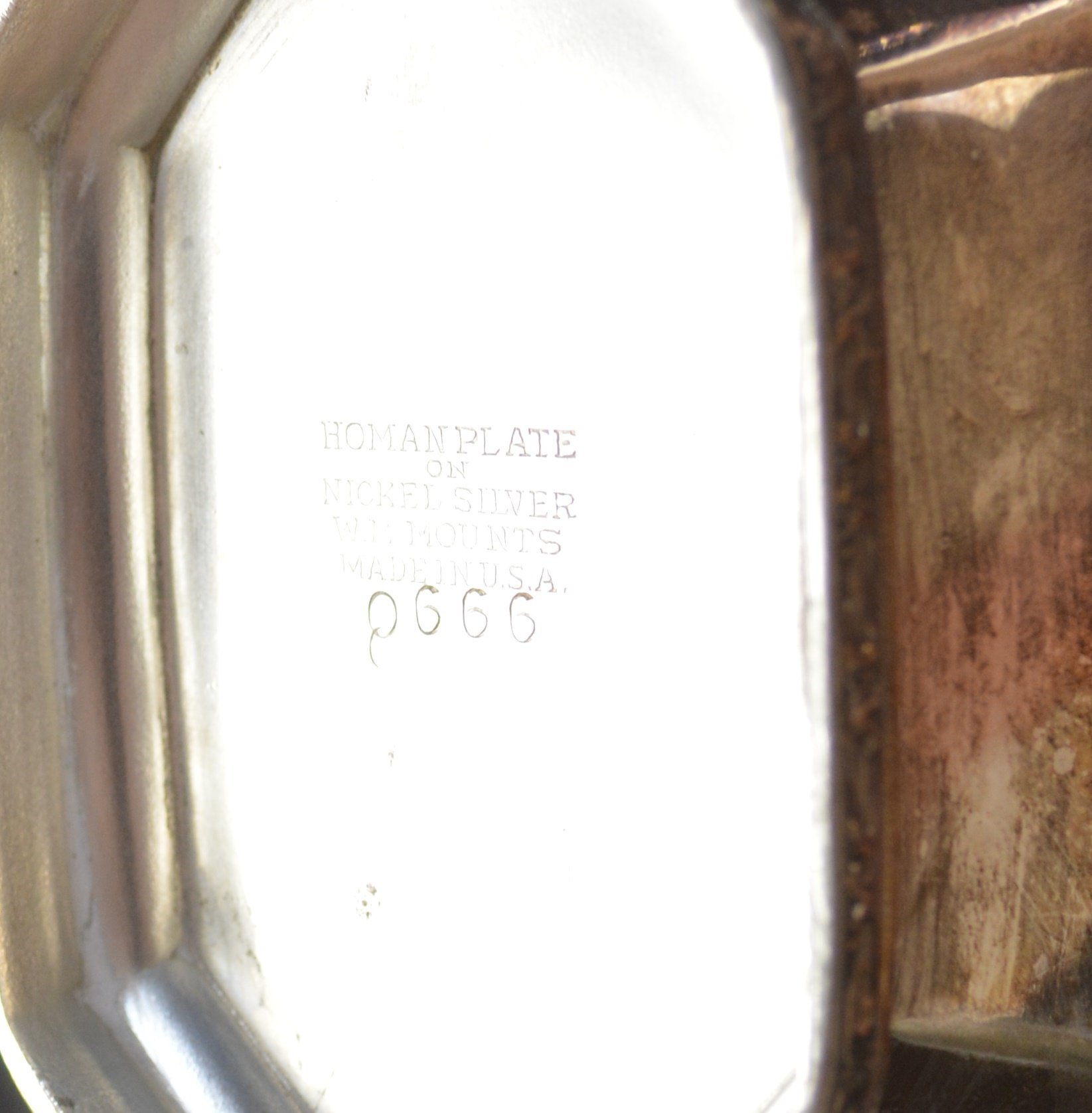 Homanplate on Nickel Silver Cream, Sugar and Underplate Tray