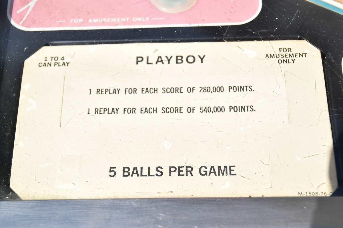 Bally Playboy Pinball Machine