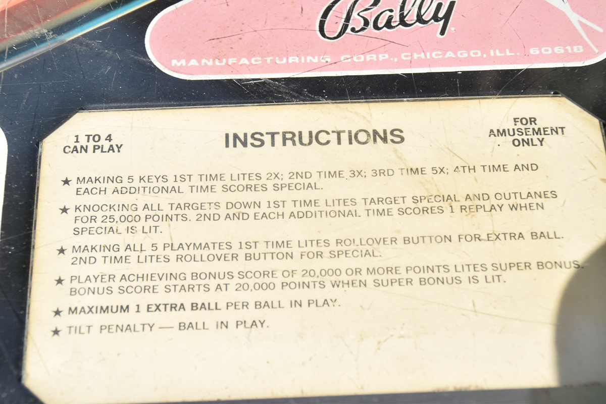 Bally Playboy Pinball Machine