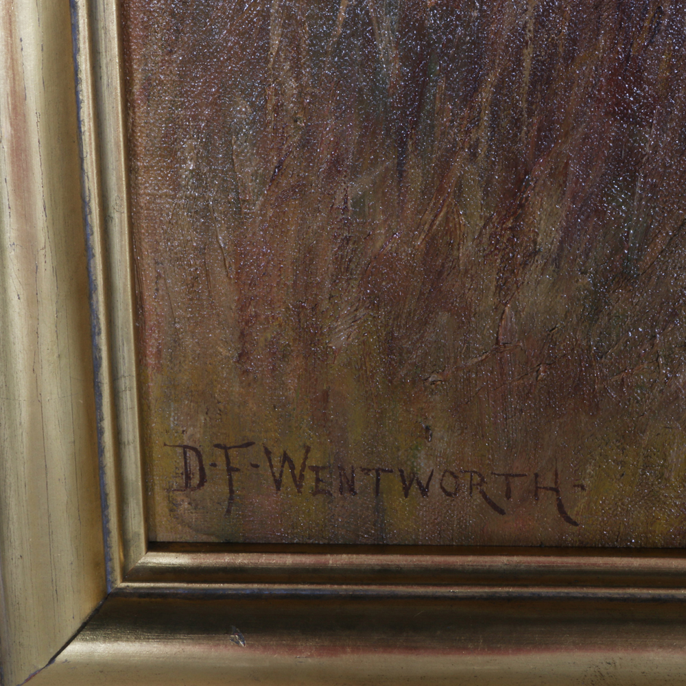 D.F Wentworth Signed Oil on Canvas "Autumn Morning"