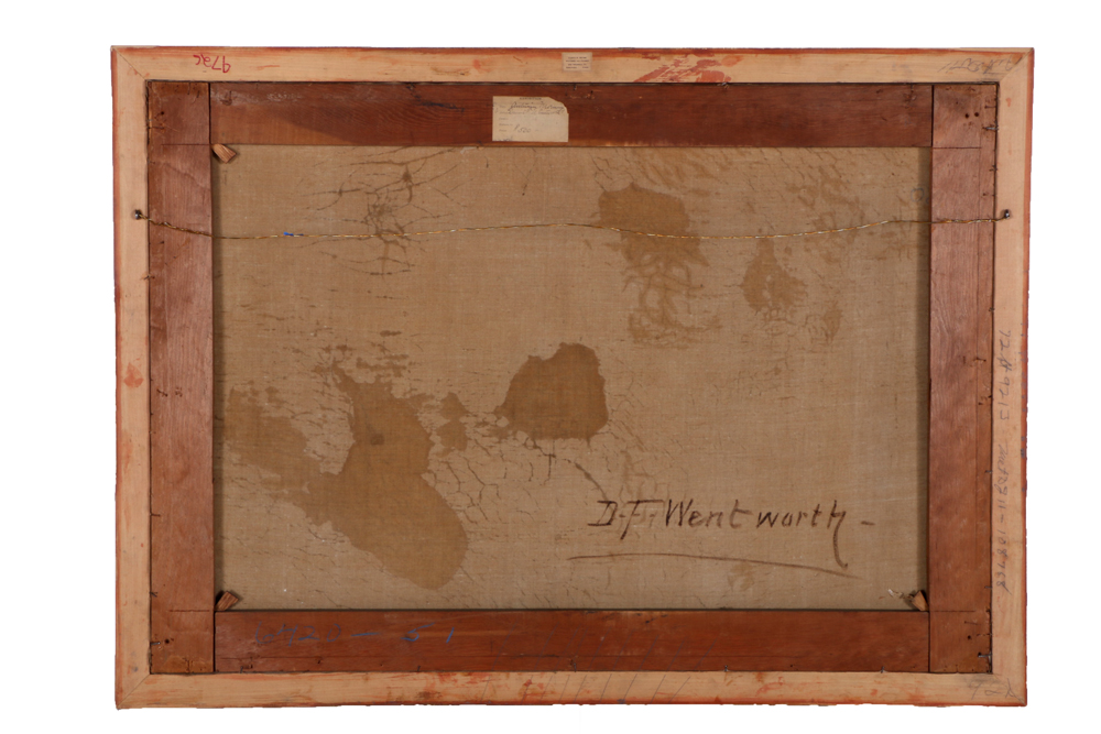 D.F Wentworth Signed Oil on Canvas "Autumn Morning"