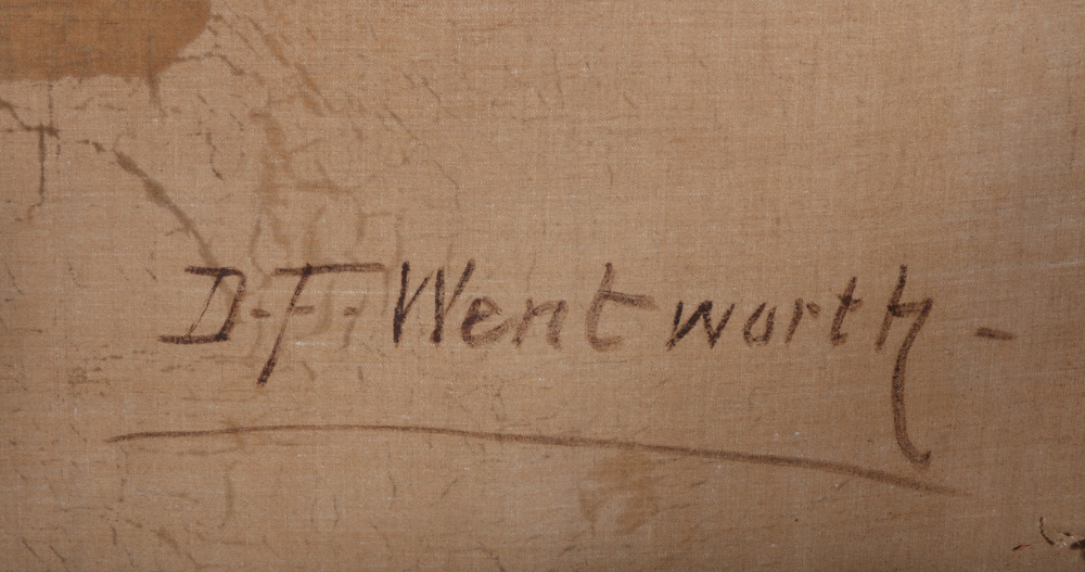 D.F Wentworth Signed Oil on Canvas "Autumn Morning"