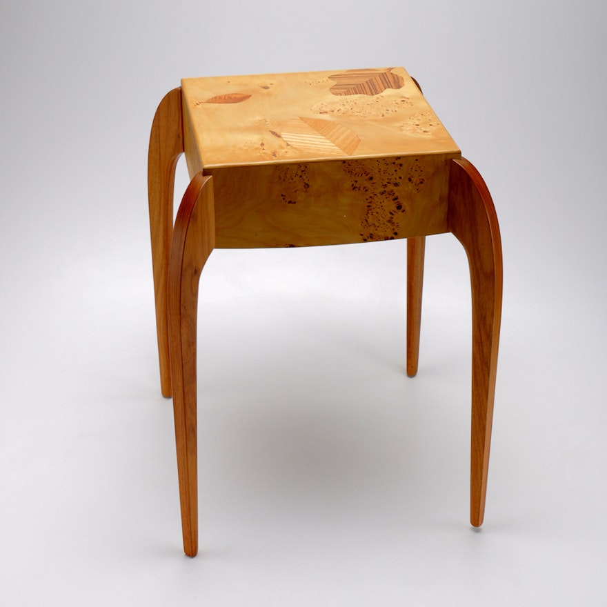 Mappa Wood Burled Table