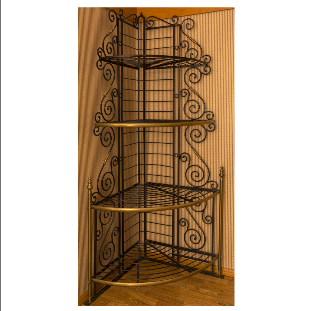 Wrought Iron Corner Shelf