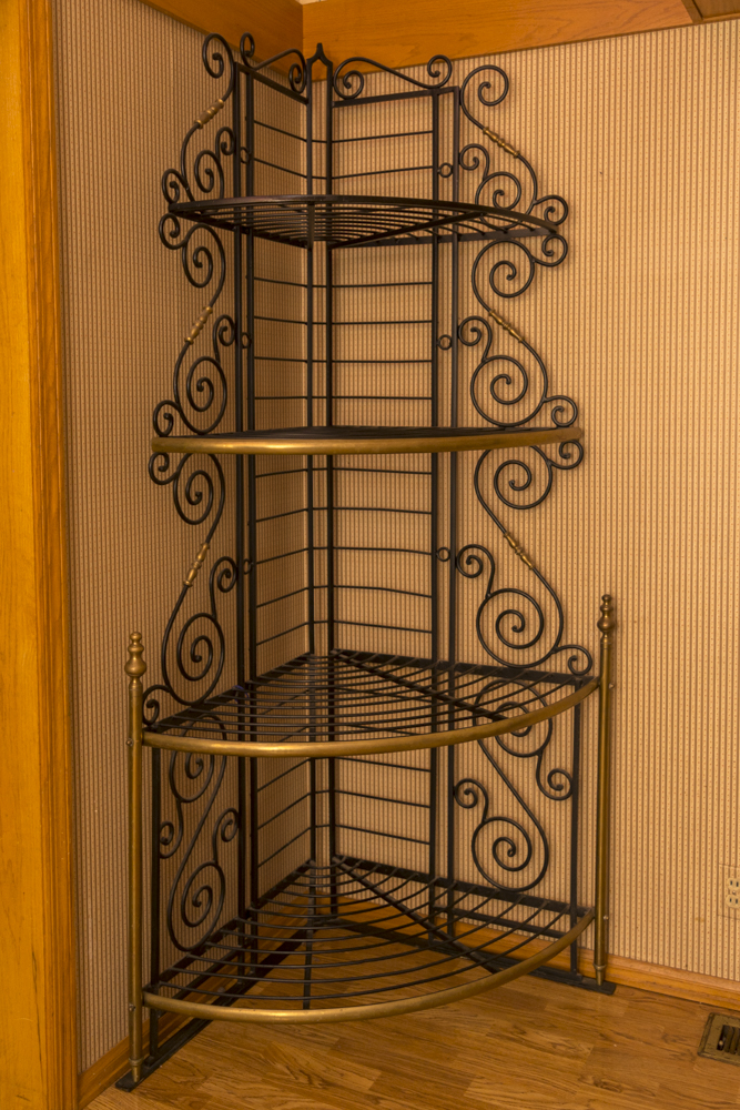 Wrought Iron Corner Shelf