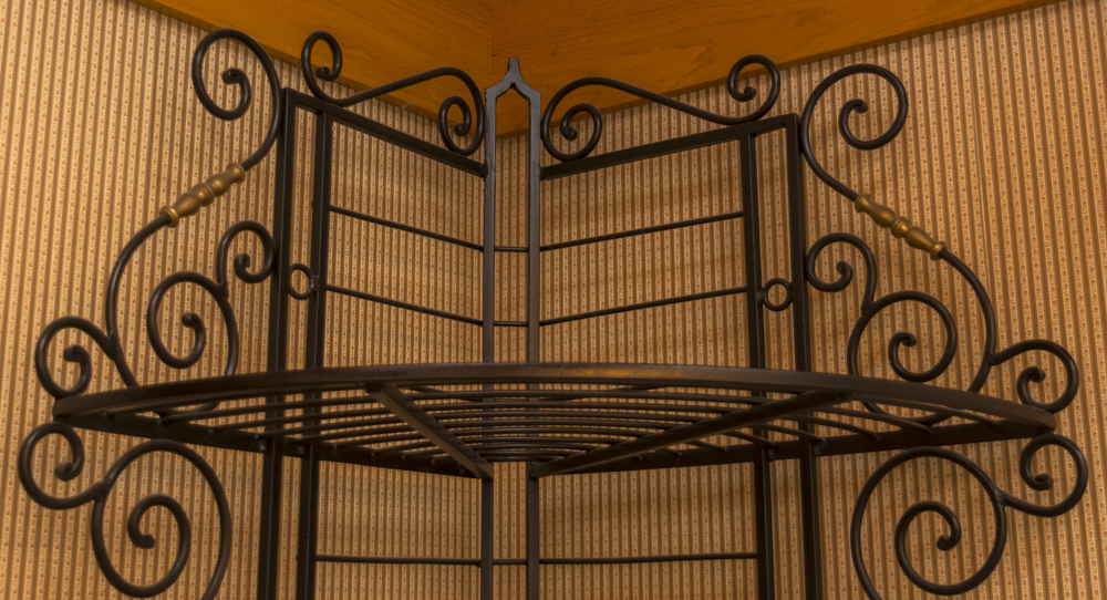 Wrought Iron Corner Shelf