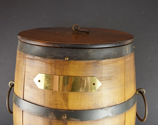 Vintage Barrel Cooler On Wheels