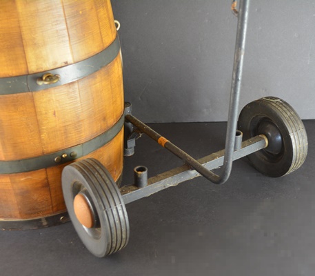 Vintage Barrel Cooler On Wheels