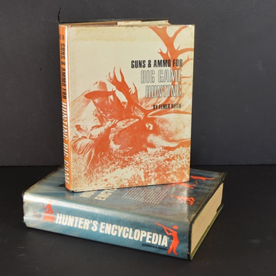 "Guns and Ammo for Hunting Big Game" and "The New Hunter's Encyclopedia" Hardcover Books