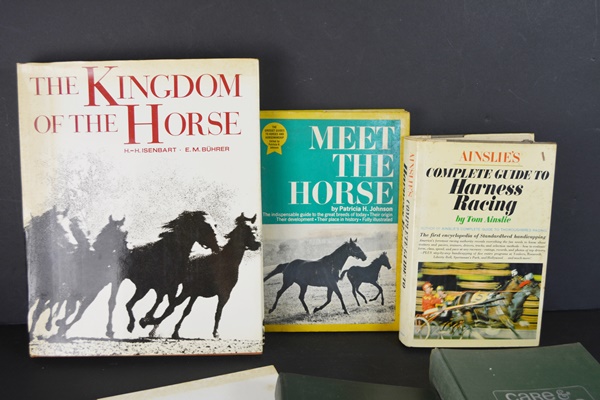 Six Hardcover Books On Horse Topics