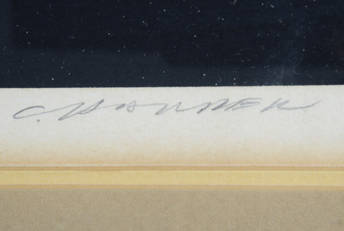 Charley Harper Signed Serigraph "Pfwhoooo!" Owl with Skunk