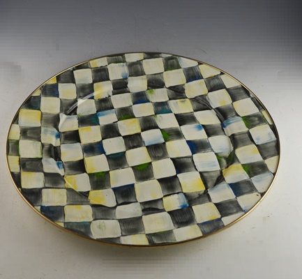 Camp MacKenzie-Childs Covered Cake Plate