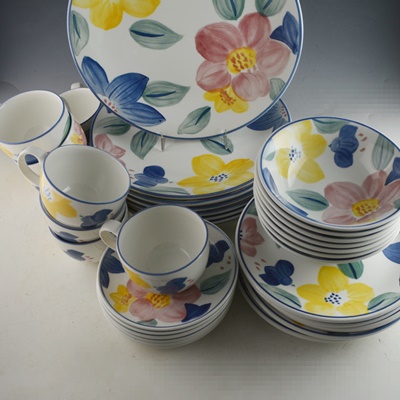 Johnson Brothers Ironstone "Marie" Dinnerware Set of Seven