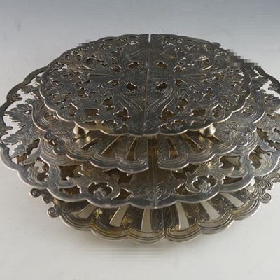 Lunt and Wallace Silver Plated Trivets