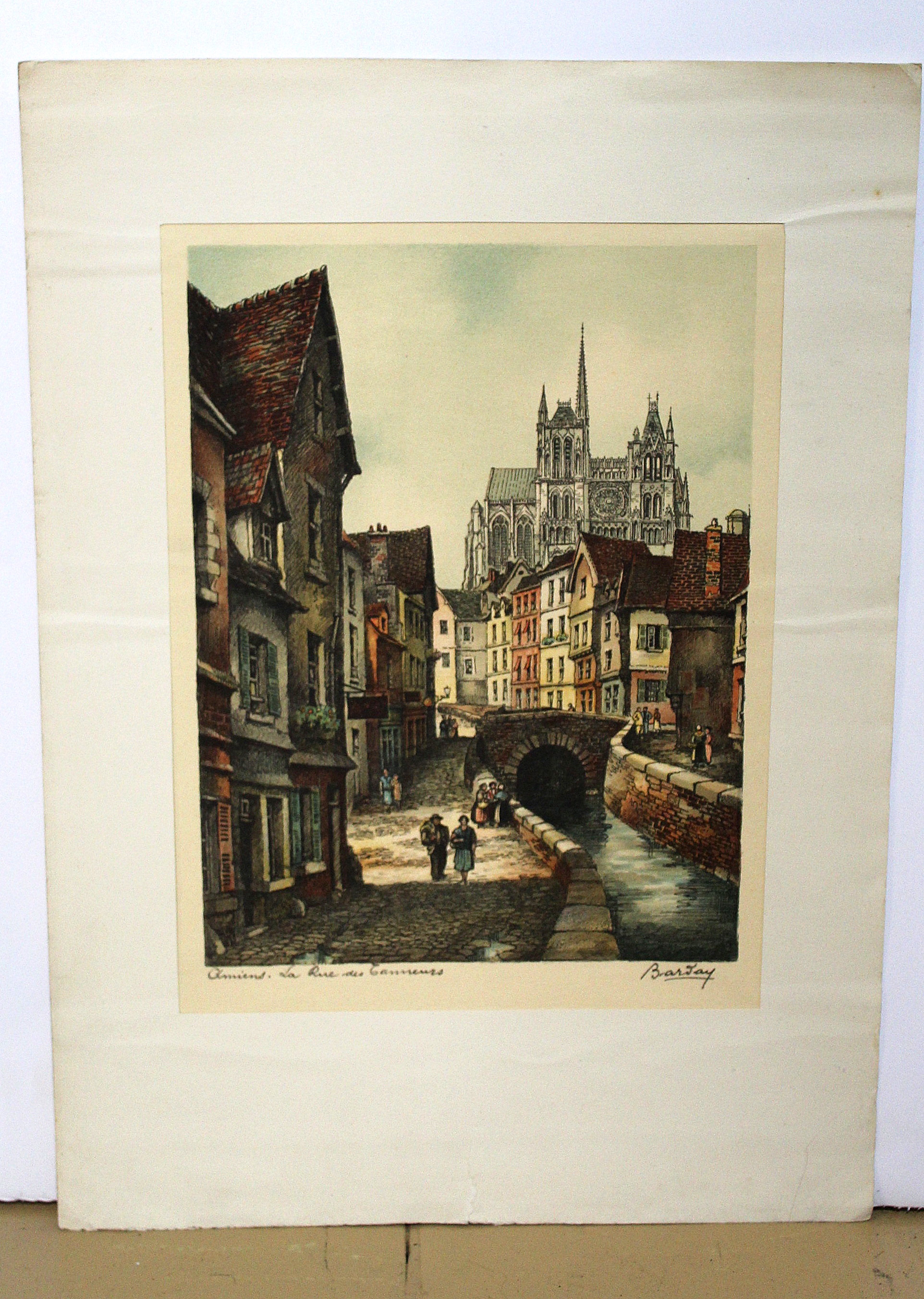 Original Barday Etchings of French Towns