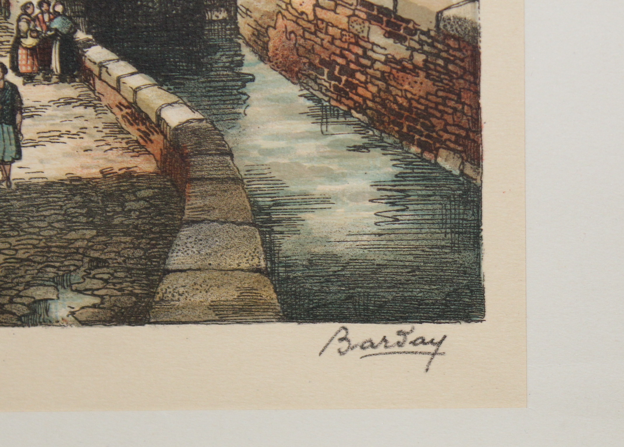 Original Barday Etchings of French Towns