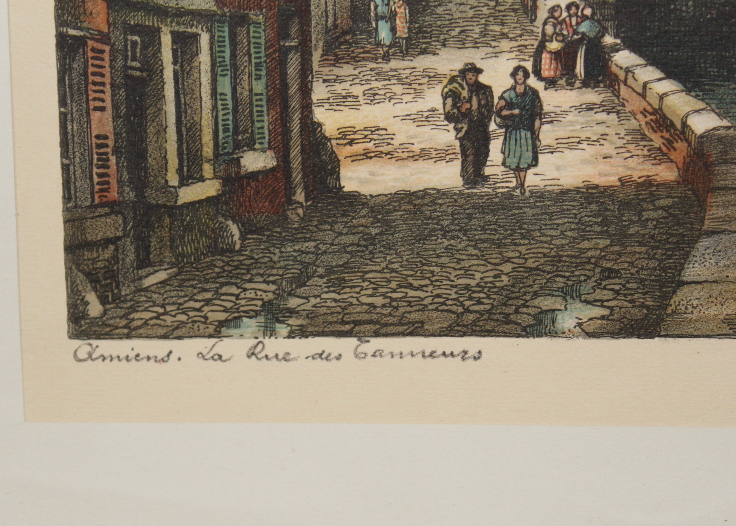 Original Barday Etchings of French Towns