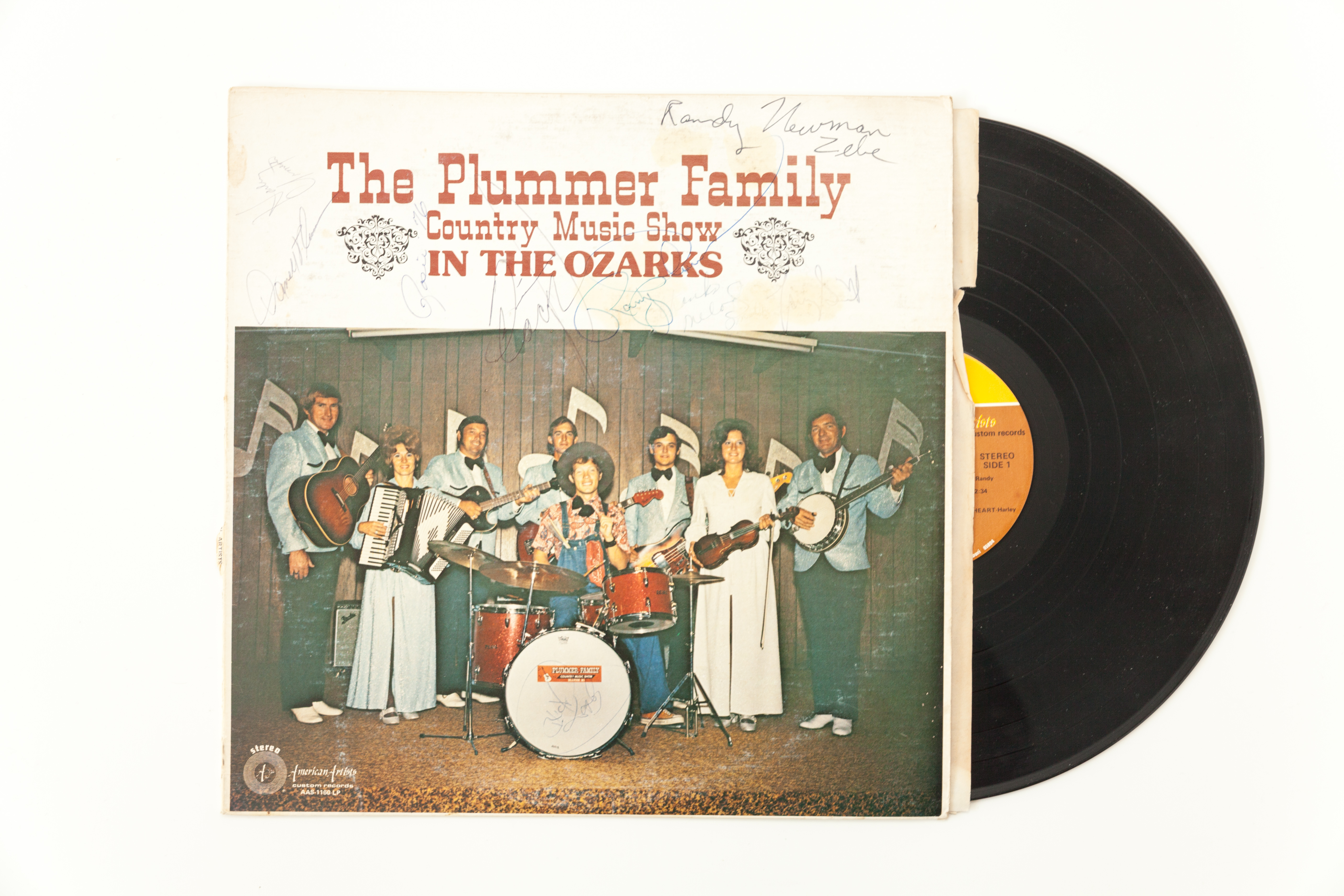 Signed Plummer Family "Country Music In The Ozarks" Record