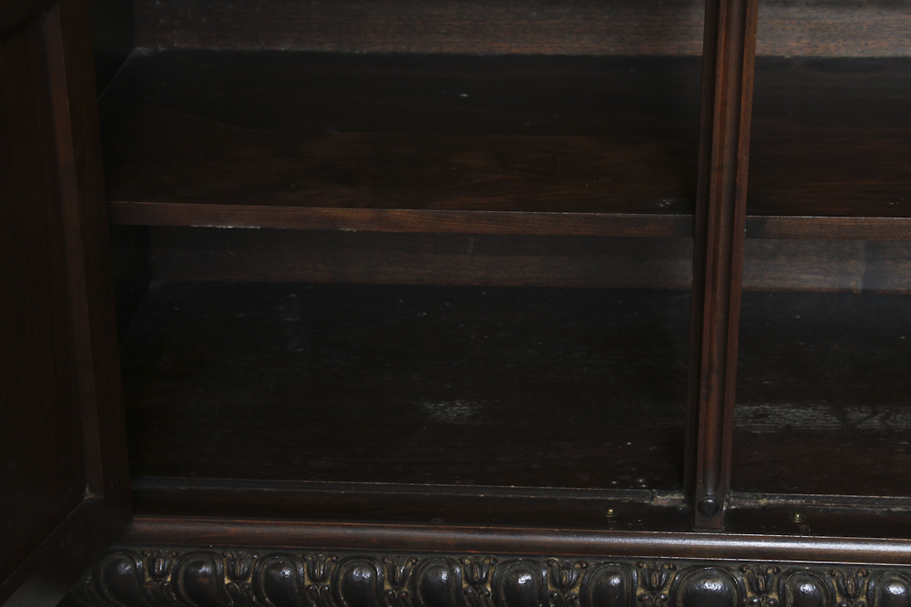 Antique Gothic Revival Cabinet on Stand