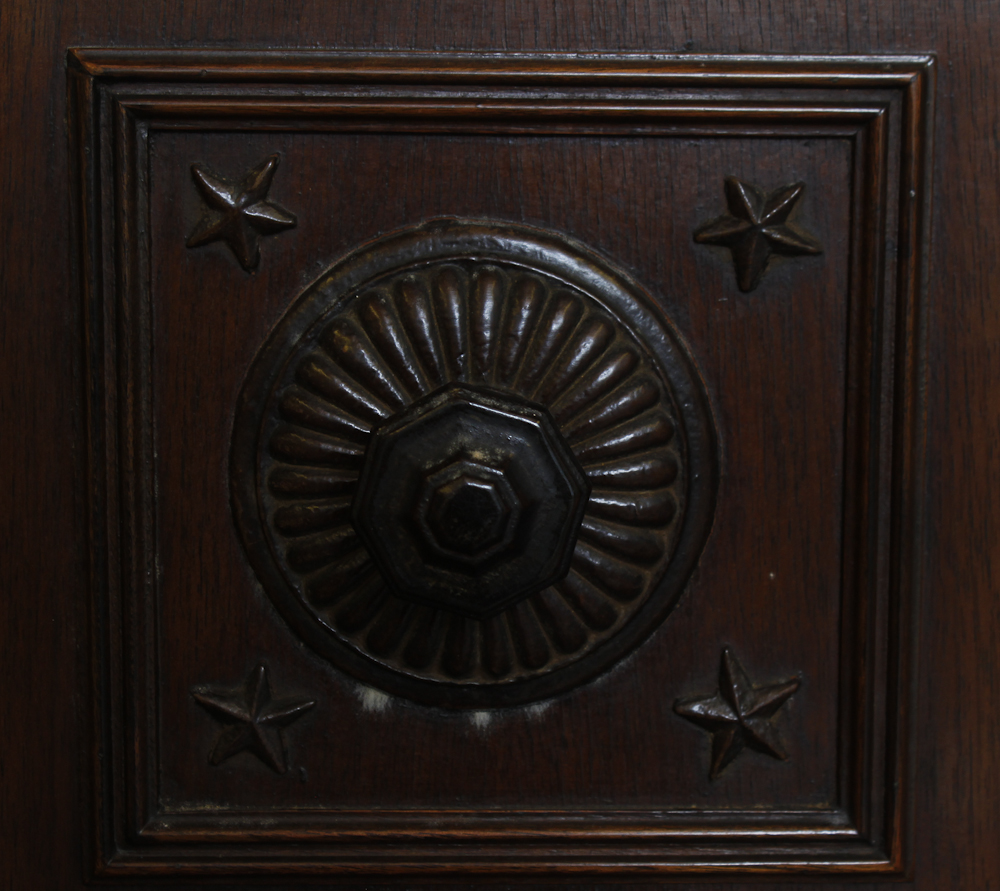 Antique Gothic Revival Cabinet on Stand