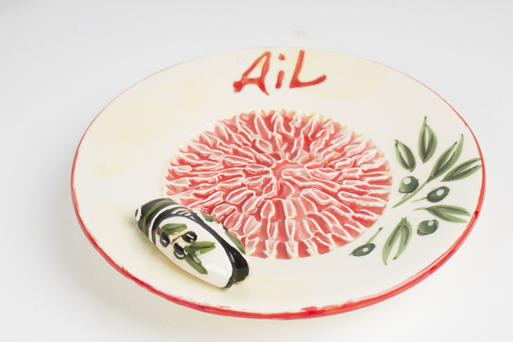 Collection of Dessert and Salad Plates Including Over and Back