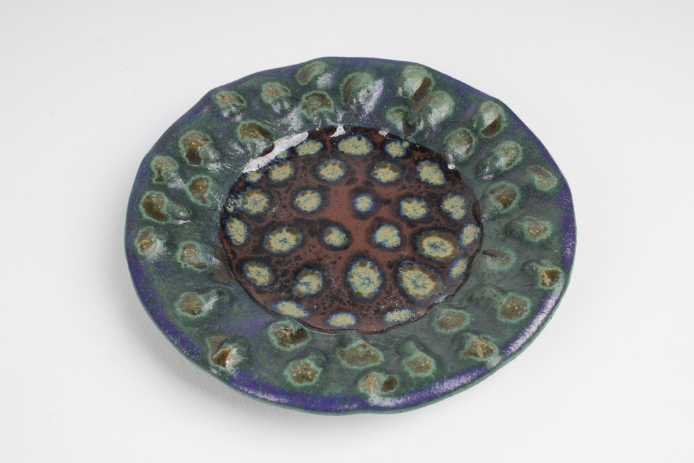 Collection of Dessert and Salad Plates Including Over and Back