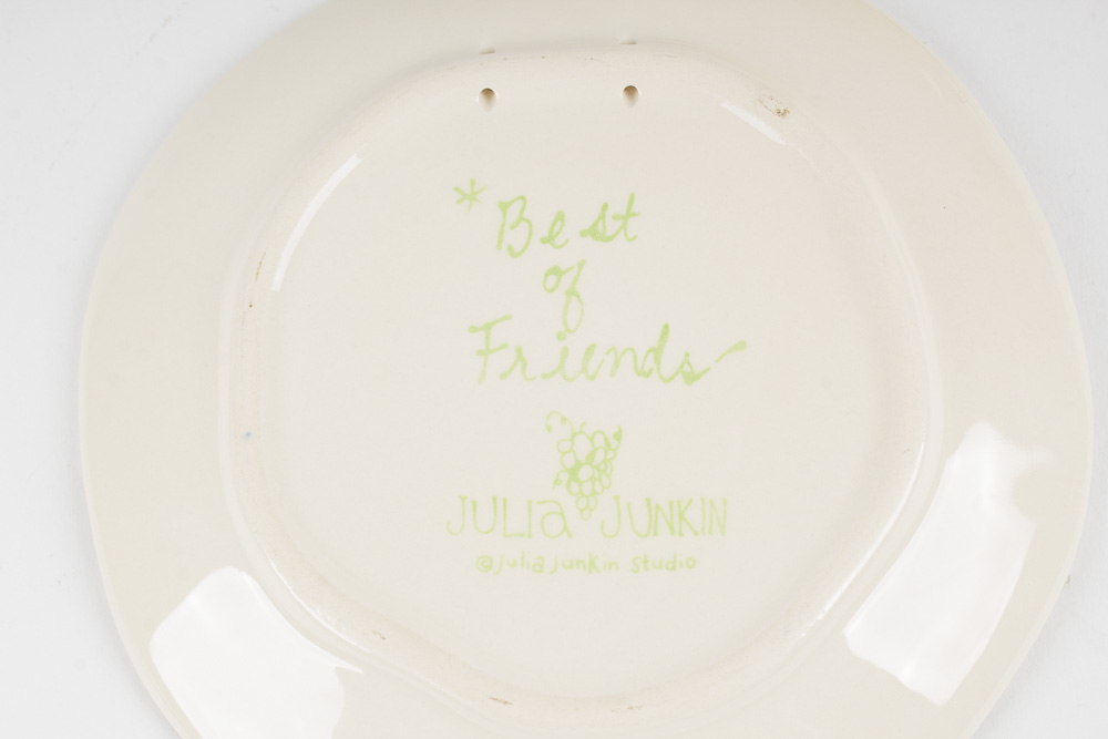 Collection of Dessert and Salad Plates Including Over and Back