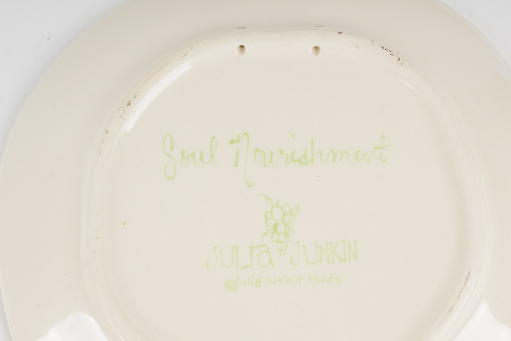 Collection of Dessert and Salad Plates Including Over and Back