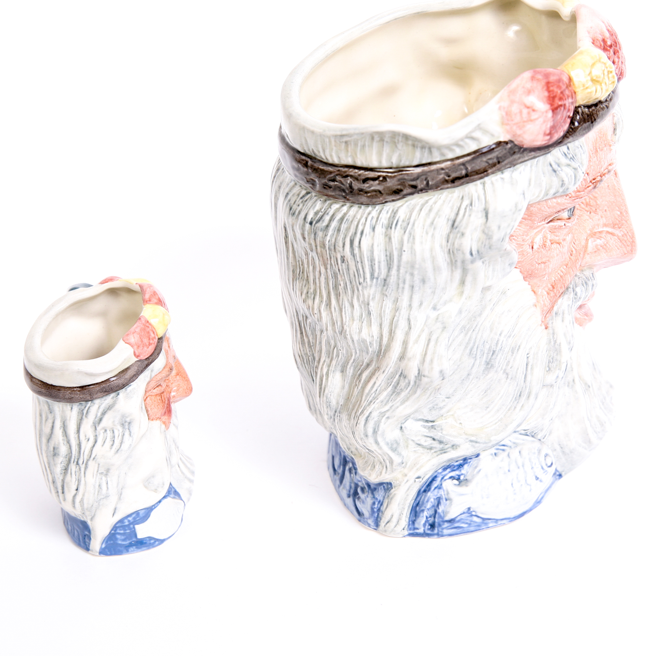 Royal Doulton "Neptune" D.6552 and D.6548 Toby Jug and Mug