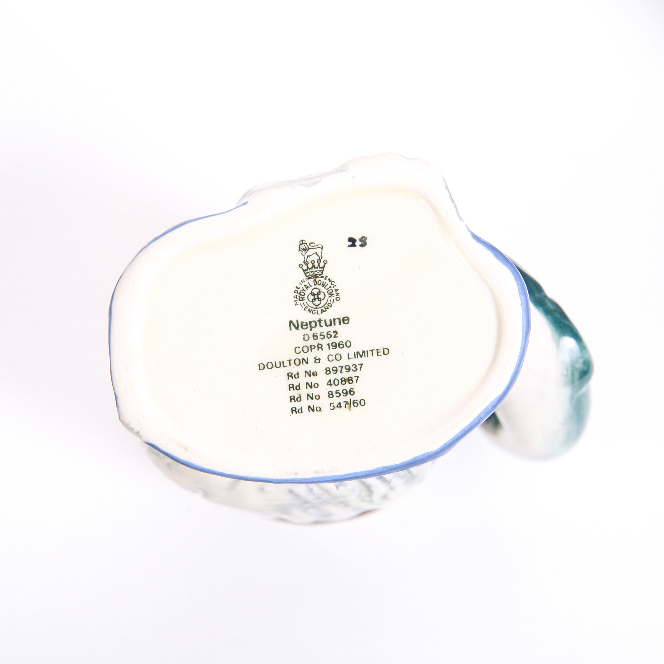 Royal Doulton "Neptune" D.6552 and D.6548 Toby Jug and Mug