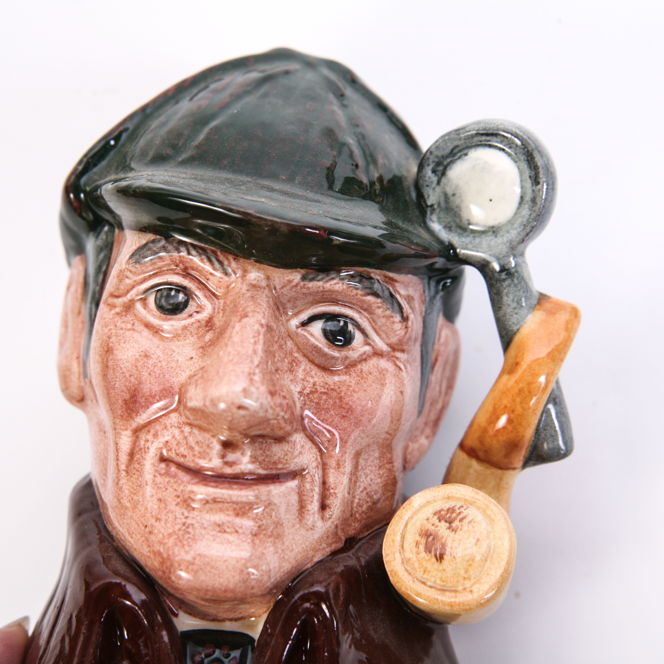 Royal Doulton "The Sleuth" D.6631 Toby Jug and D.6635 Mug