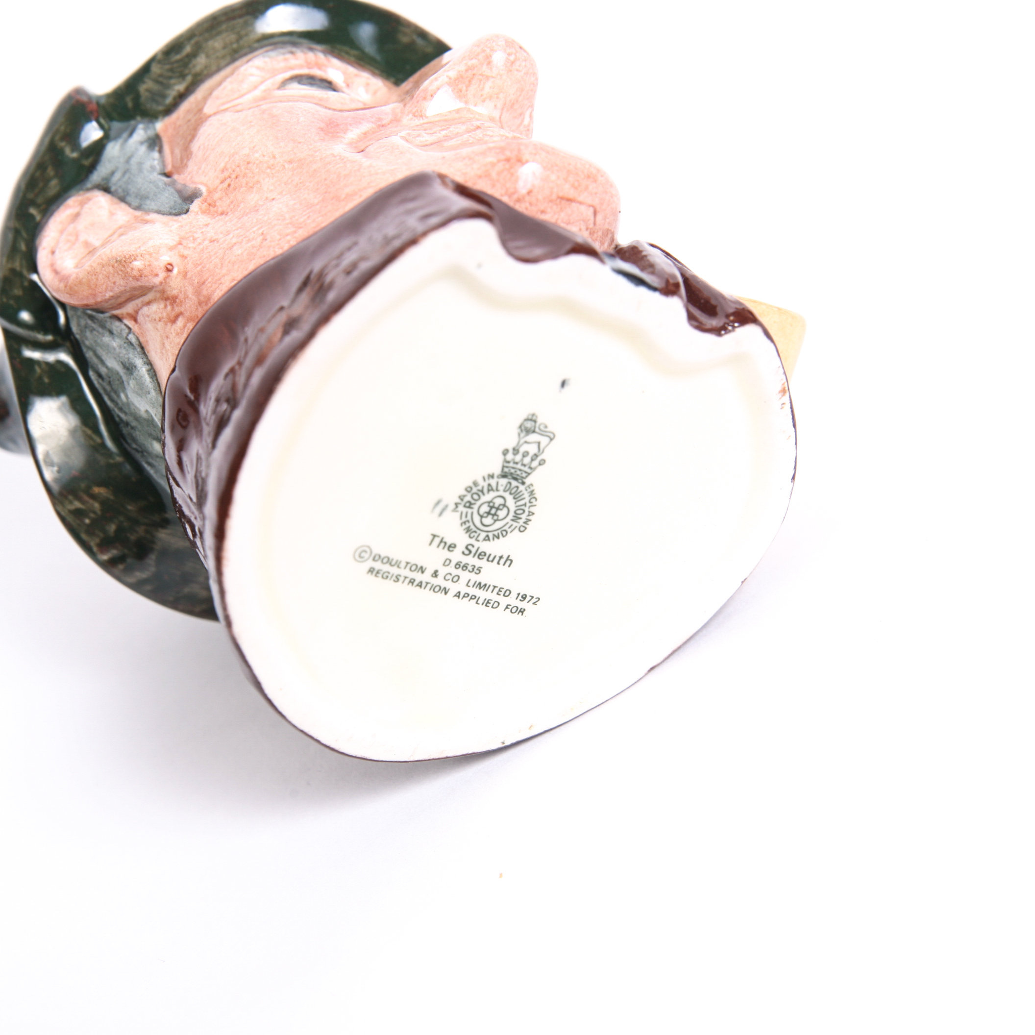 Royal Doulton "The Sleuth" D.6631 Toby Jug and D.6635 Mug