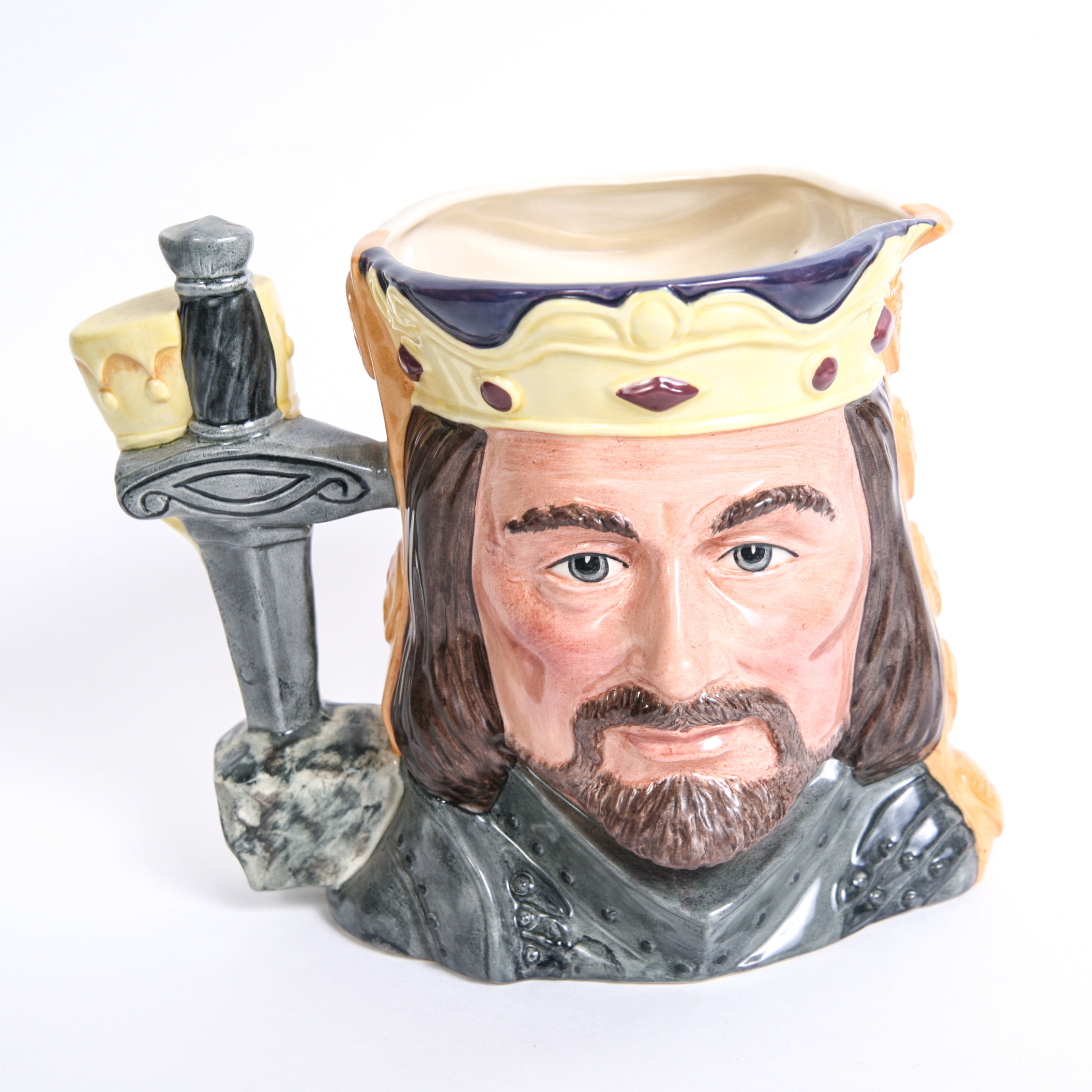 Limited Edition Royal Doulton Star-Crossed Lovers Collection "King Arthur & Guinevere" D.6836 Toby Jug