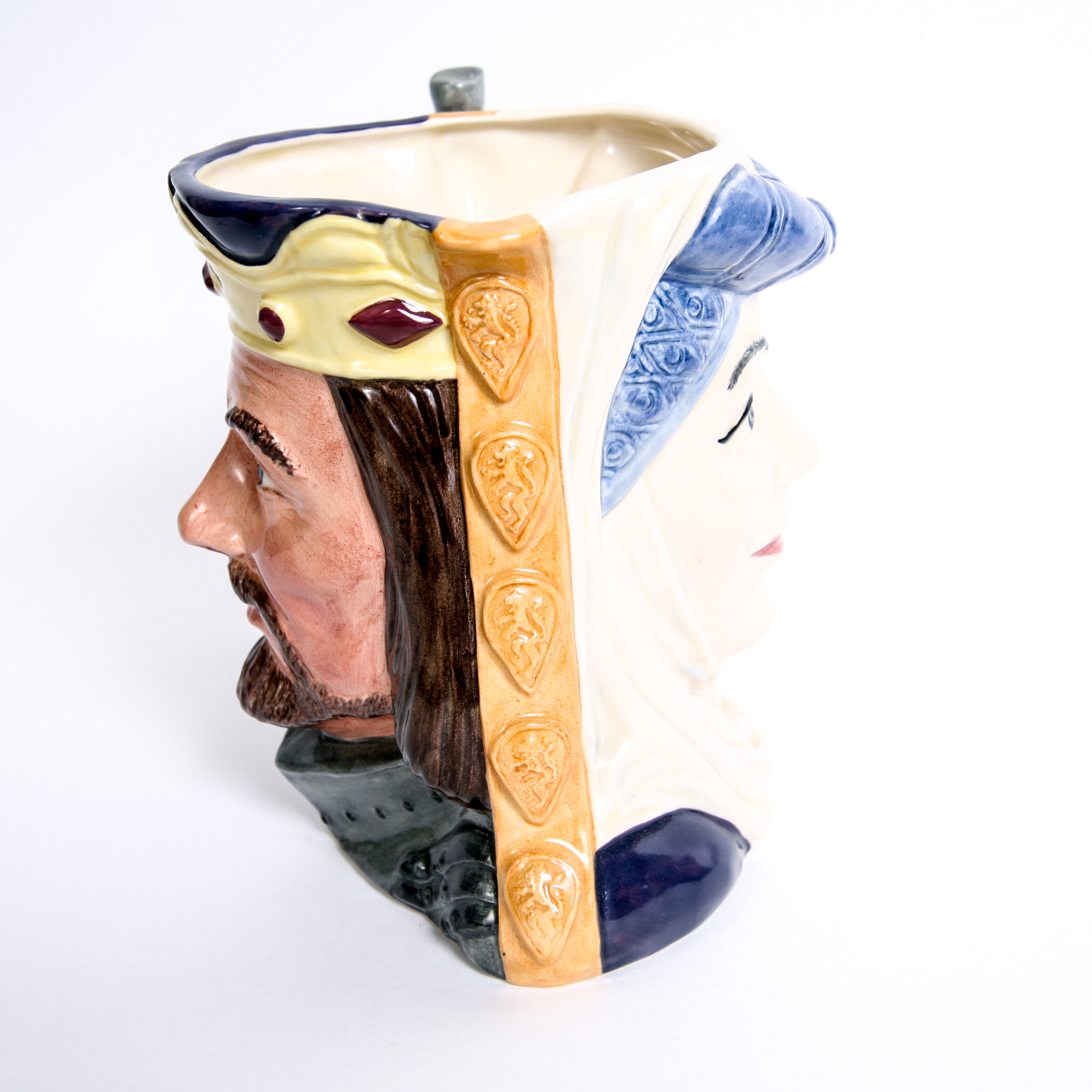 Limited Edition Royal Doulton Star-Crossed Lovers Collection "King Arthur & Guinevere" D.6836 Toby Jug