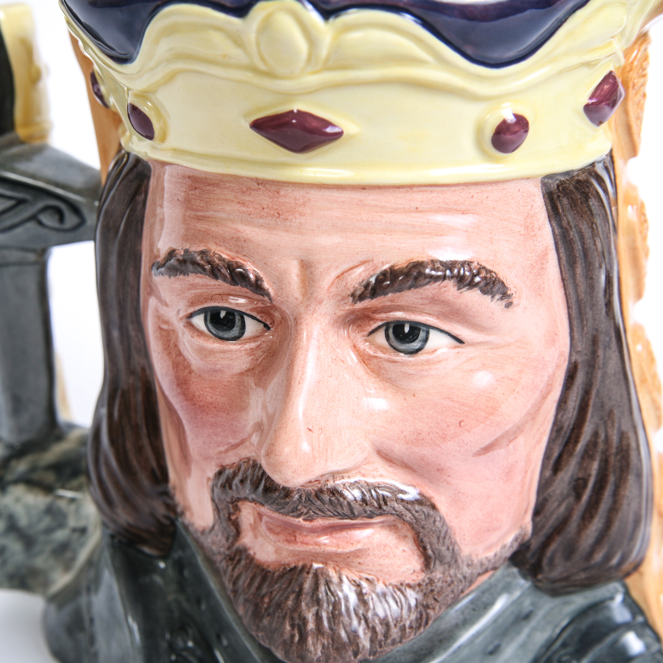 Limited Edition Royal Doulton Star-Crossed Lovers Collection "King Arthur & Guinevere" D.6836 Toby Jug