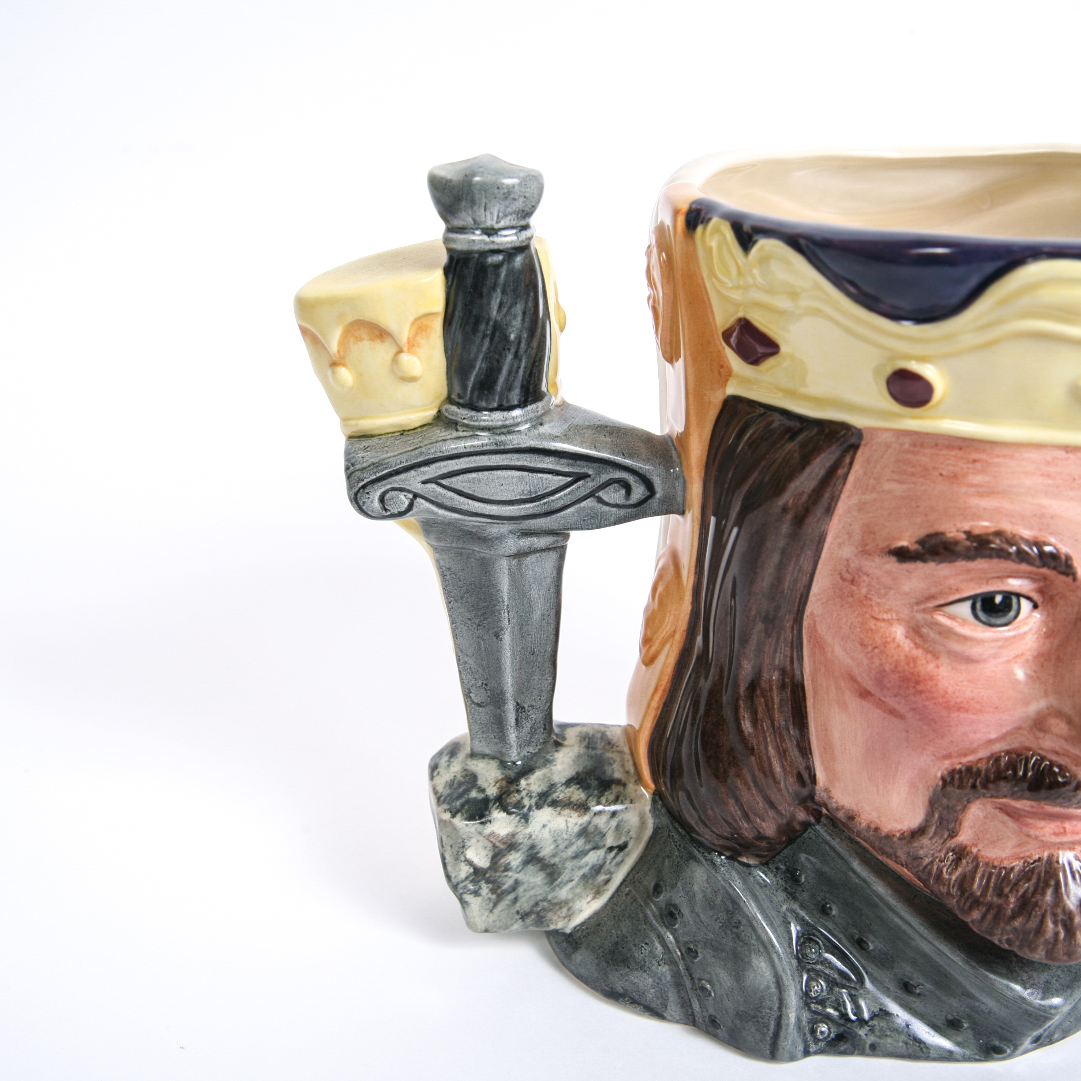 Limited Edition Royal Doulton Star-Crossed Lovers Collection "King Arthur & Guinevere" D.6836 Toby Jug