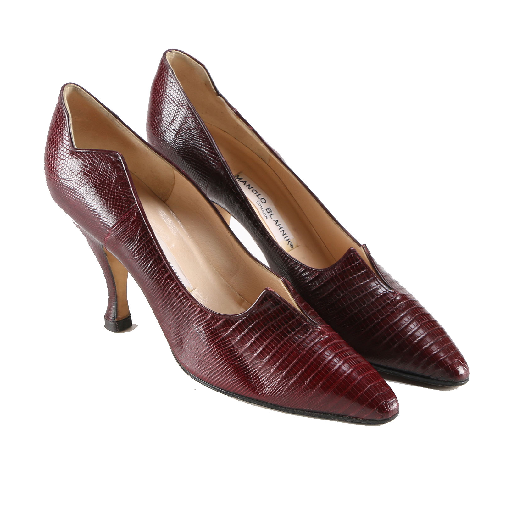 Pair of Lizard Manolo Blahnik Pumps
